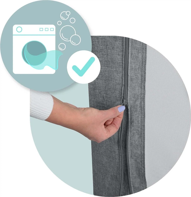 Захисний бортик для ліжка Nukido NK-227 сірий 160 см (5903890631895) - зображення 5