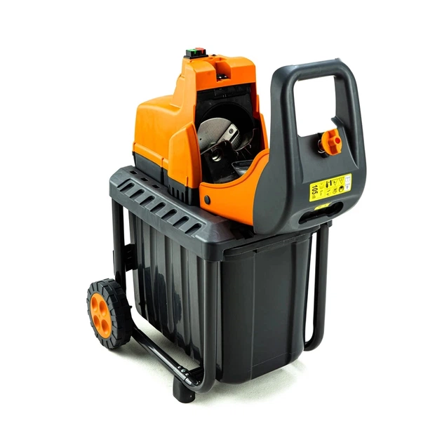 Садовый измельчитель GTM DS2800/45, 220В, 2800Вт, до 45мм, ножи, контейнер 60л (DS2800/45) - изображение 4