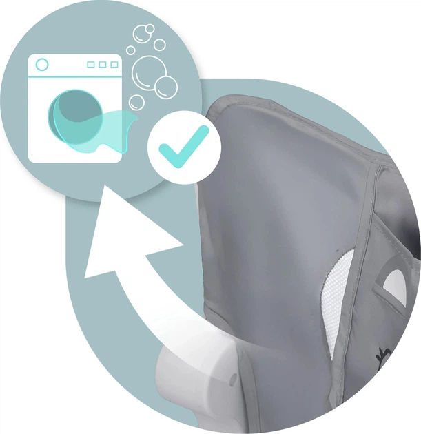 Захисний бар'єр для ліжка Nukido 200 x 42 x 35 см сірий (5903890631987) - зображення 4