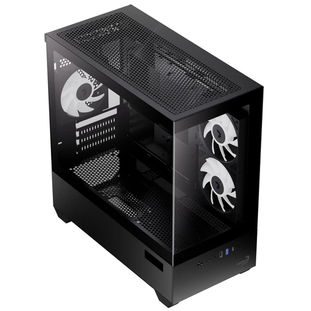 Корпус для ПК AeroCool P300D Digi-G-BK-v1 Black (ACCS-PN05033.11) - изображение 5