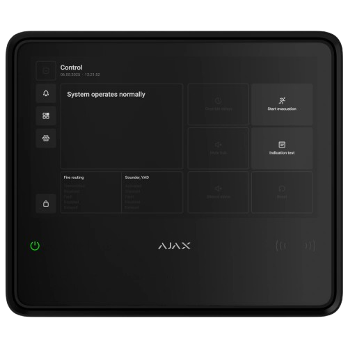 Пожежна централь Ajax EN54 Fire Hub IP20 10,1″ IPS 1024 × 600 Wi-Fi живлення 110–240 В Чорний - Фото 1 Пожежна централь Ajax EN54 Fire Hub IP20 10,1″ IPS 1024 × 600 Wi-Fi живлення 110–240 В Чорний - изображение 1