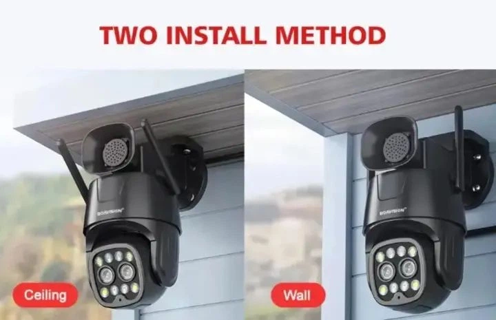 Камера видеонаблюдения уличная WIFI BOAVISION D4W4MP Micro SD, с сигнализацией, распознаванием тела и двусторонней связью - Фото 2 Камера видеонаблюдения уличная WIFI BOAVISION D4W4MP Micro SD, с сигнализацией, распознаванием тела и двусторонней связью - изображение 2