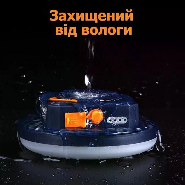 Фонарь лампа светильник повербанк теплый свет мощный фонарик на аккумуляторе туристический LED влагозащищенный функция Power Bank кемпинговый походный аварийный ночник с магнитом USB Type-C - изображение 4
