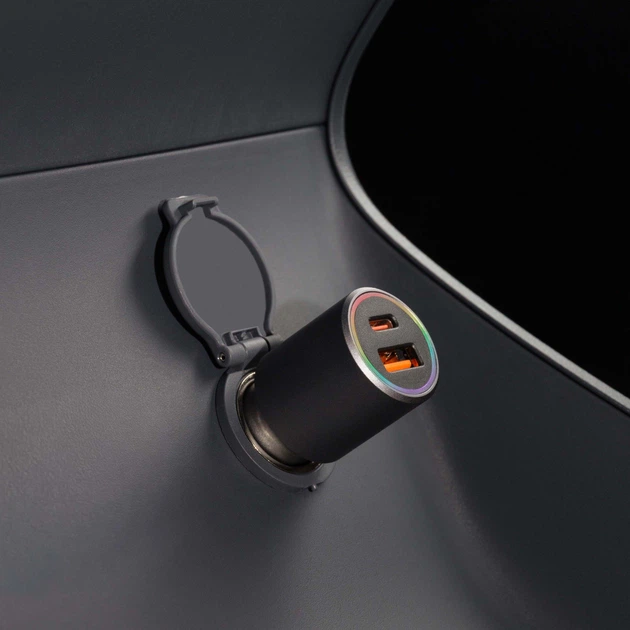 Автомобильное зарядное устройство Proove Double Energy Plus 53W (USB + Type-C) Metal gray (488590092) - изображение 8