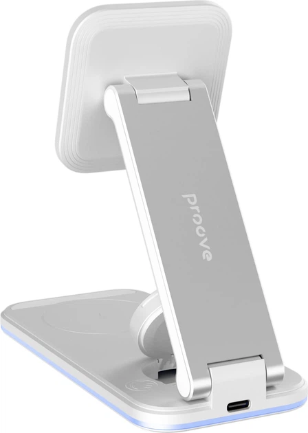 Бездротовий зарядний пристрій Proove Energy Fold 3 in 1 White (508790003) - Фото 3 Бездротовий зарядний пристрій Proove Energy Fold 3 in 1 White (508790003) - зображення 3