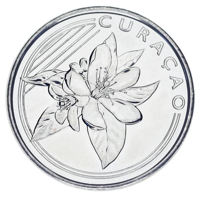 Монета Кюрасао 10 центов 2025 UNC Флора - Цветок - изображение 2