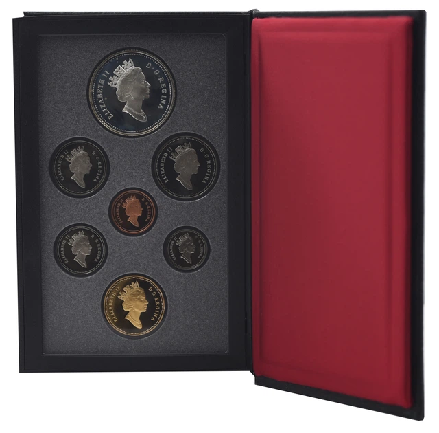 Набор монет Канада набор из 7 монет 1993 Proof 1, 5, 10, 25, 50 центов, 1, 1 (серебро) доллар - Фото 2 Набор монет Канада набор из 7 монет 1993 Proof 1, 5, 10, 25, 50 центов, 1, 1 (серебро) доллар - изображение 2