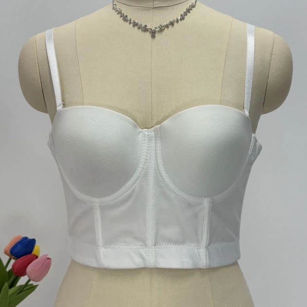 Короткий корсет-бюстьє з чашками Honey Fashion Accessories M білий (10-28) - зображення 3