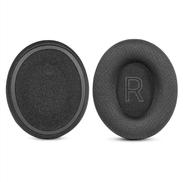 Амбушури тканинні сітчасті для навушників Razer Kraken V4, V4X, V4Pro, Kitty V2 Pro black чорні - зображення 5