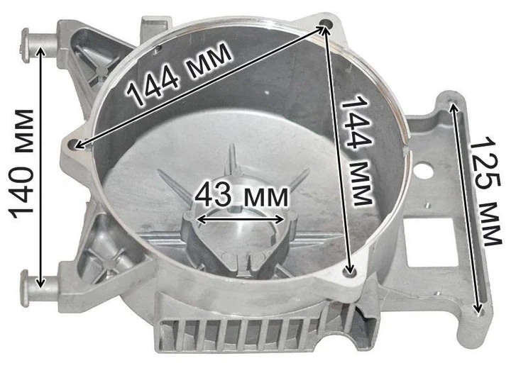 Сідло-кришка статора ліва для генератора YAMAHA ET950/ET650 (gen420) - зображення 4