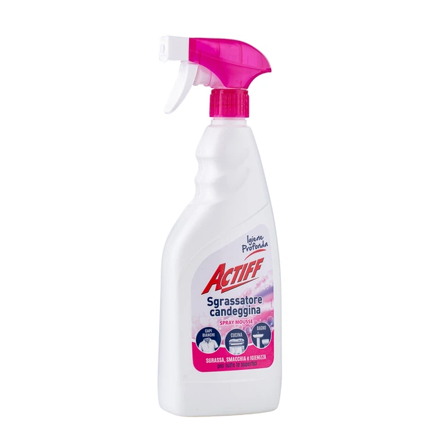 Універсальний cпрей-мус ACTIFF Mousse With Bleach відбілюючий і знежирювальний, 750 мл