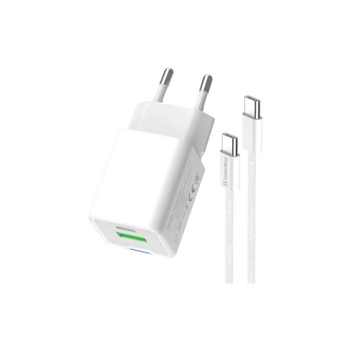 Зарядний пристрій ColorWay GaN Mini 35W PD Port PPS USB (Type-C PD + USB QC4.0) cable Type-C (CW-CHS055PDC-WT) ColorWay CW-CHS055PDC-WT 925590 - зображення 4