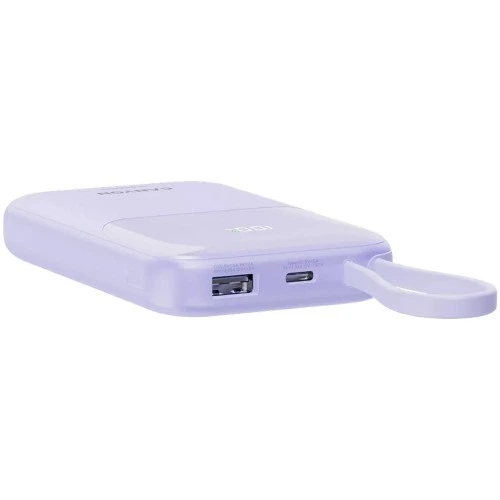 Батарея универсальная Canyon 10000mAh OnPower 101 PD/22.5W built-in cable Purple (CNS-CPB101PU) CANYON CNS-CPB101PU 928282 - Фото 5 Батарея универсальная Canyon 10000mAh OnPower 101 PD/22.5W built-in cable Purple (CNS-CPB101PU) CANYON CNS-CPB101PU 928282 - изображение 5