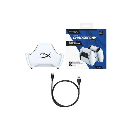 Зарядное устройство HyperX ChargePlay Duo для PS5 DualSense White (51P68AA) HyperX 51P68AA 925903 - изображение 6