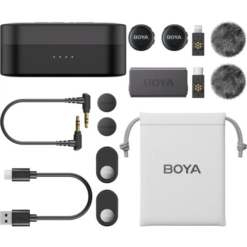 Микрофон Boya LINK 3-01 Type-C/TRS/Lightning Black (LINK 3-01) Boya LINK 3-01 926588 - Фото 2 Микрофон Boya LINK 3-01 Type-C/TRS/Lightning Black (LINK 3-01) Boya LINK 3-01 926588 - изображение 2