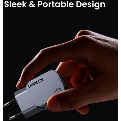 Зарядное устройство Ugreen USB-C PD30W GaN X703 gray (35006) UGREEN 35006 926342 - Фото 10 Зарядное устройство Ugreen USB-C PD30W GaN X703 gray (35006) UGREEN 35006 926342 - изображение 10