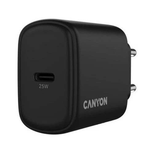 Зарядний пристрій Canyon OnCharge 250 25W 1xPD EU Black (CNE-CHA250-11) CANYON CNE-CHA250-11 925606 - зображення 5