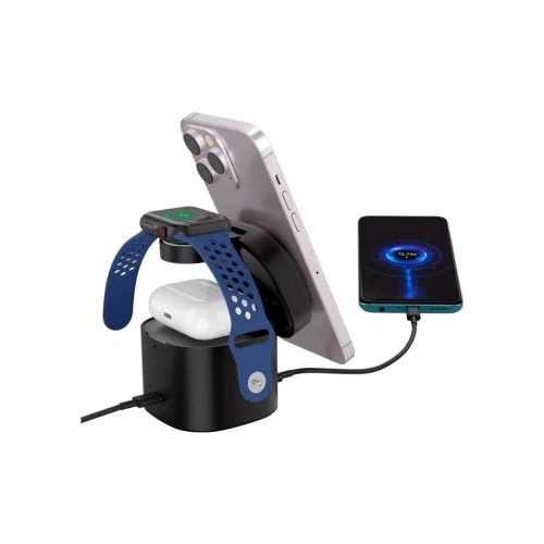 Зарядний пристрій Canyon 4-in-1 wireless charging stand 30W + charger 65W + cable 1.0m black (CNS-WCS405B) CANYON CNS-WCS405B 925835 - Фото 4 Зарядний пристрій Canyon 4-in-1 wireless charging stand 30W + charger 65W + cable 1.0m black (CNS-WCS405B) CANYON CNS-WCS405B 925835 - зображення 4
