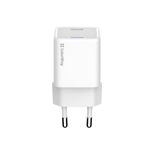Зарядное устройство ColorWay GaN Mini 25W PD Port PPS USB-C white (CW-CHS052PD-WT) ColorWay CW-CHS052PD-WT 925583 - изображение 2