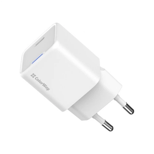 Зарядное устройство ColorWay GaN Mini 25W PD Port PPS USB-C white (CW-CHS052PD-WT) ColorWay CW-CHS052PD-WT 925583 - изображение 3