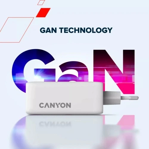 Зарядний пристрій Canyon CU100ACC GaN 100W 3xPD 1xQC EU White (CNS-CUW100ACC) CANYON CNS-CUW100ACC 925524 - зображення 11