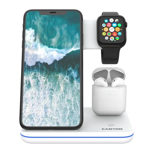 Зарядное устройство Canyon 3in1 Wireless charger (CNS-WCS302W) CANYON CNS-WCS302W 925249 - изображение 2