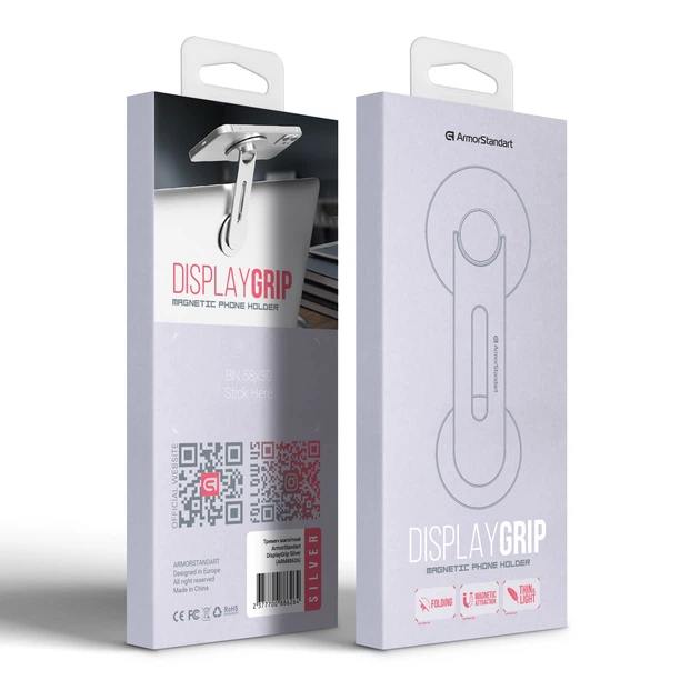 Тримач магнітний ArmorStandart DisplayGrip Silver (ARM88626) - зображення 7