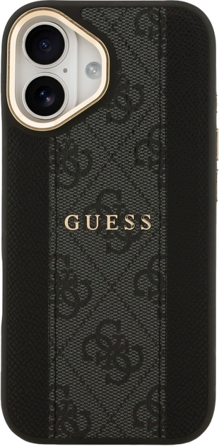 Панель Guess 4G Stripe MagSafe для Apple iPhone 17 Black (3666339520311) - зображення 3