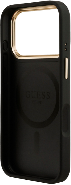 Панель Guess 4G Stripe MagSafe для Apple iPhone 17 Pro Max Black (3666339520342) - зображення 7