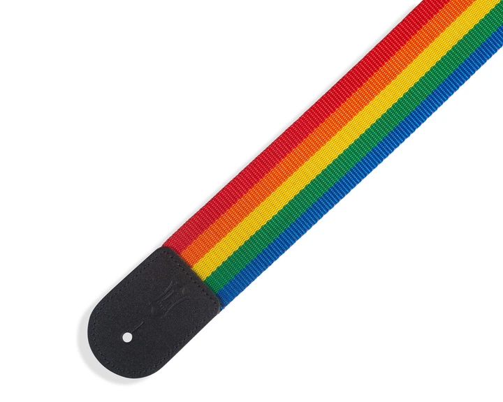 Ремень для гитары LEVY'S M8POLY-RNB Single Tone Solid Colored Poly Series (Rainbow) - Фото 2 Ремень для гитары LEVY'S M8POLY-RNB Single Tone Solid Colored Poly Series (Rainbow) - изображение 2