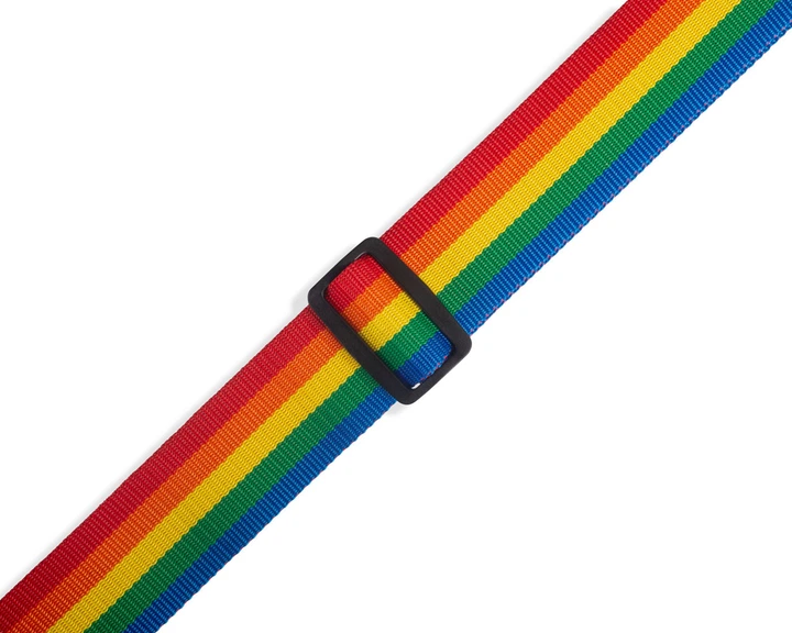 Ремень для гитары LEVY'S M8POLY-RNB Single Tone Solid Colored Poly Series (Rainbow) - Фото 3 Ремень для гитары LEVY'S M8POLY-RNB Single Tone Solid Colored Poly Series (Rainbow) - изображение 3
