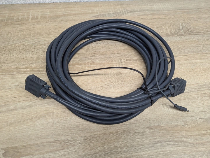 Кабель Kramer 2 VGA + 2 аудио 3.5 мм - Б/У - изображение 3