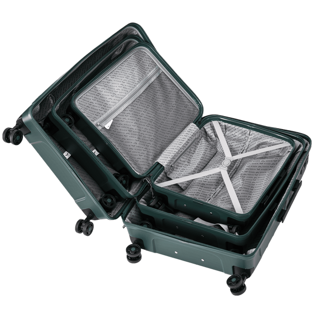 Дорожный полипропиленовый чемодан Wings PHX02 Phoenix маленький (S) на 4 колесах 55x40x21,5 см шампань - изображение 7