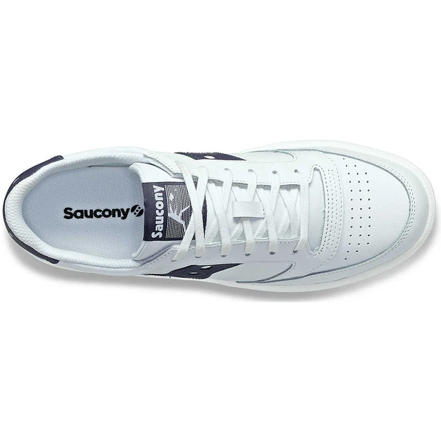 Чоловічі низькі кеди Saucony Jazz Court S70759-5 шкіряні повсякденні кросівки Розмір 44.5 білі з фіолетовим - Фото 4 Чоловічі низькі кеди Saucony Jazz Court S70759-5 шкіряні повсякденні кросівки Розмір 44.5 білі з фіолетовим - зображення 4
