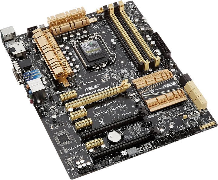 Материнская плата Asus Z87-Pro LGA 1150 (Z87-PRO) Б/У - изображение 2