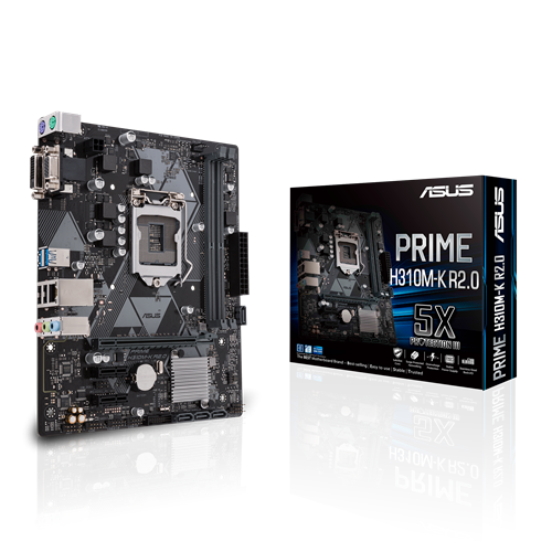 Материнська плата Asus H310M-K Prime R2.0 LGA 1151v2 (PRIME H310M-K R2.0) Б/В - Фото 2 Материнська плата Asus H310M-K Prime R2.0 LGA 1151v2 (PRIME H310M-K R2.0) Б/В - изображение 2