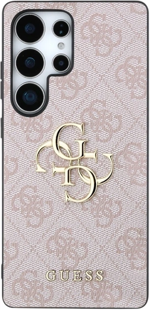 Etui Guess 4G Big Metal Logo do Samsung Galaxy S25 Ultra Pink (GUHCS25L4GMGPI) - obraz 3