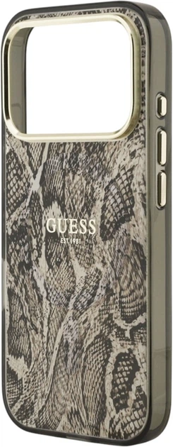 Панель Guess Python Pattern MagSafe для iPhone 17 Pro Max Brown (GUHMP17XHIMPYGW) - зображення 6