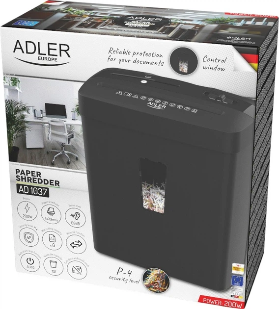 Шредер Adler AD 1037 Black (ad_1037b) - зображення 10