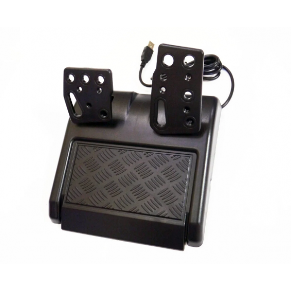 Игровой руль для ПК Usams Vibration Steering wheel руль с педалями и коробкой передач для компьютера PC/PS3/PS2 - изображение 3