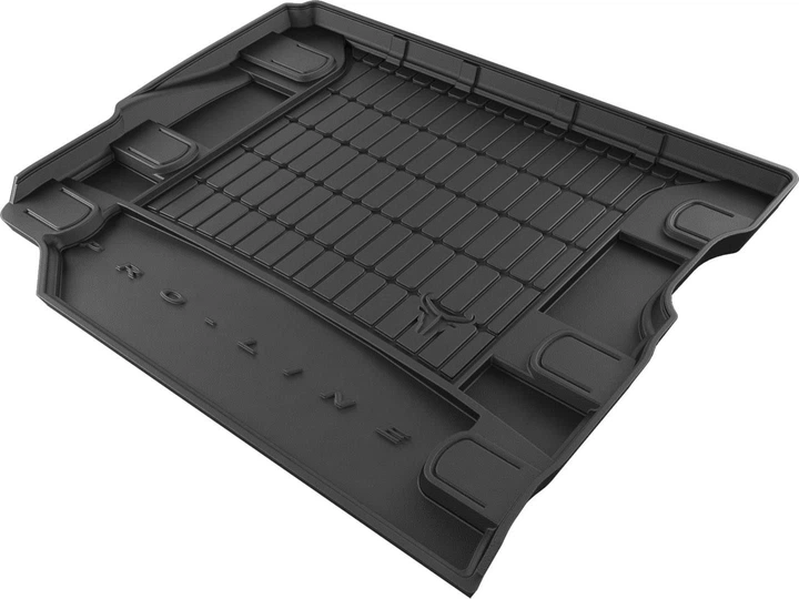Гумовий килимок у багажник Frogum Pro-Line для Jeep Wrangler Unlimited (JL) 2017→ (5-дв.)(з органайзером)(із сабвуфером Alpine)(2 ряд без регулювань)(багажник) (FG TM406841) - изображение 3