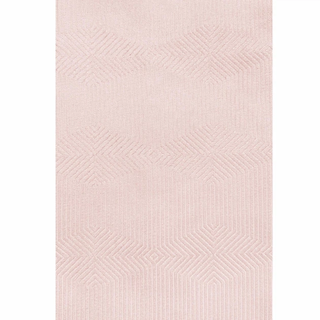 Штора Bella 250×260 см жаккардовая бежевая на тесьме с геометрическим рельефным узором для спальни и гостиной - Фото 6 Штора Bella 250×260 см жаккардовая бежевая на тесьме с геометрическим рельефным узором для спальни и гостиной - изображение 6