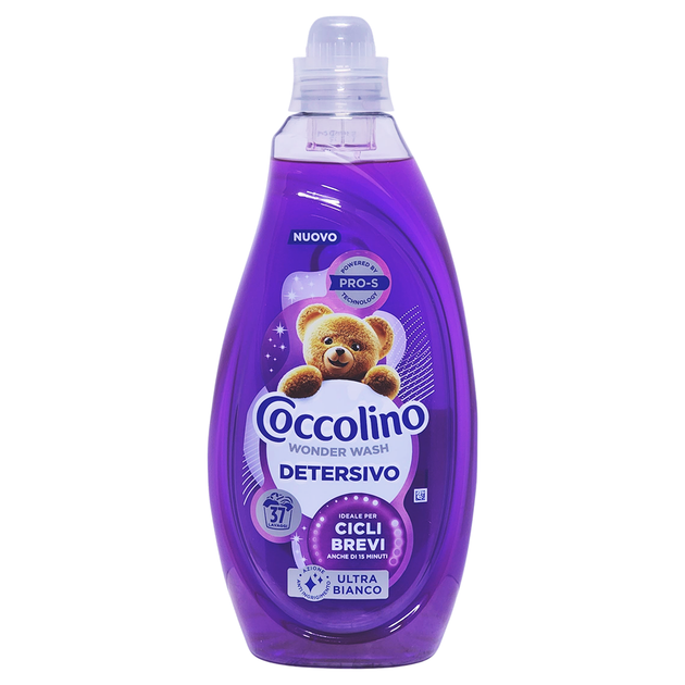 Рідкий засіб для прання білих речей COCCOLINO det. lav. 37 ml 1480 capi bianchi - Фото 1 Рідкий засіб для прання білих речей COCCOLINO det. lav. 37 ml 1480 capi bianchi - зображення 1