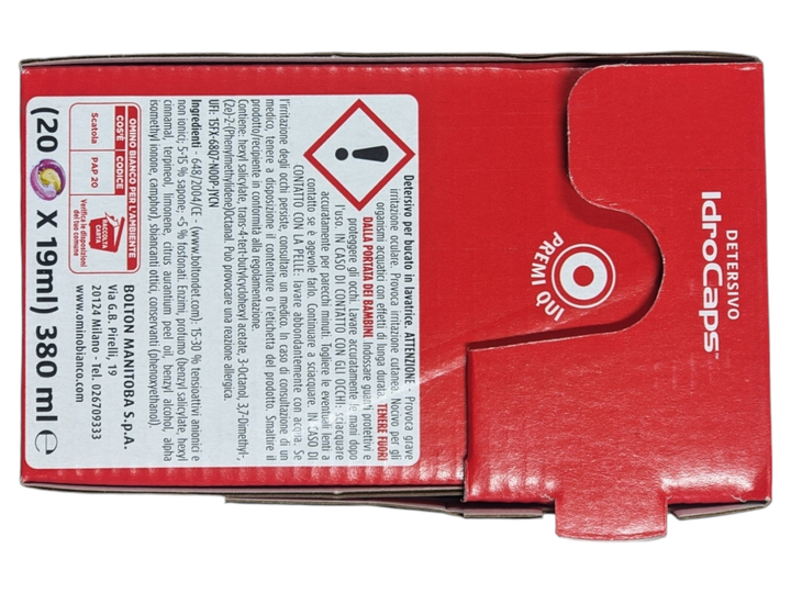 Капсули для прання OMINO BIANCO caps salvafibre pz20 - изображение 2