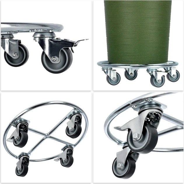 Платформа для квіткового горщика Kadax сталева на колесах 30 x 8 см K3236 (5903699422502) - зображення 3