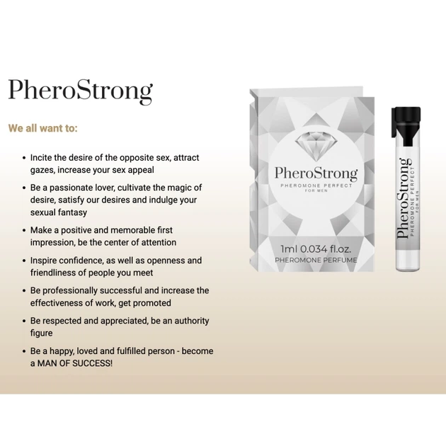 Духи з феромонами PheroStrong pheromone Perfect for Men 1мл - зображення 2