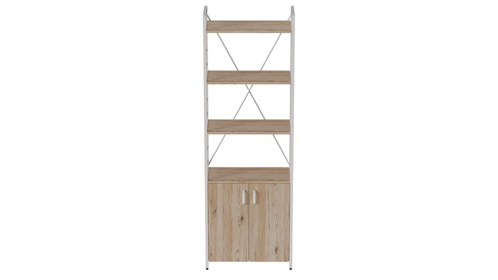 Этажерка 4/60 Ferrum-decor Серии Конект с тумбой 179x60x28 Белый ДСП Дуб Сан-Марино (FD1071) - изображение 3