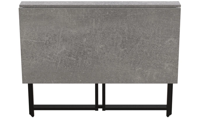 Стол раскладной Морис Ferrum-decor 750x1000x600 Черный металл ДСП Бетон 16 мм (MORI007) - изображение 3