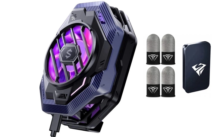 Комплект: кулер охолодження (радіатор) Black Shark FunCooler 3 Pro + 4 напальчники Sarafox з боксом для зберігання - Фото 1 Комплект: кулер охолодження (радіатор) Black Shark FunCooler 3 Pro + 4 напальчники Sarafox з боксом для зберігання - зображення 1