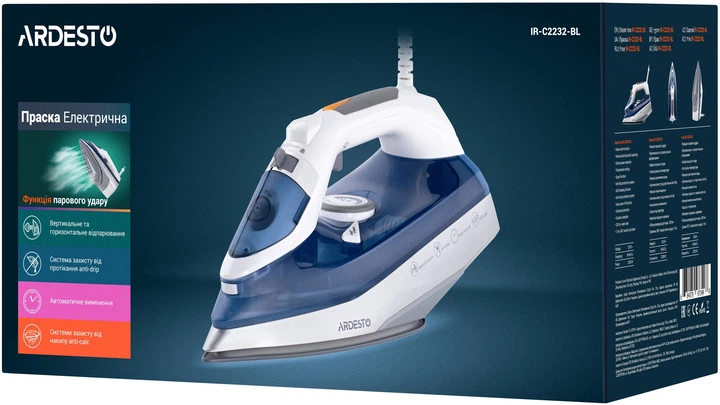 Утюг с паром Ardesto IR-C2232-BL - изображение 6